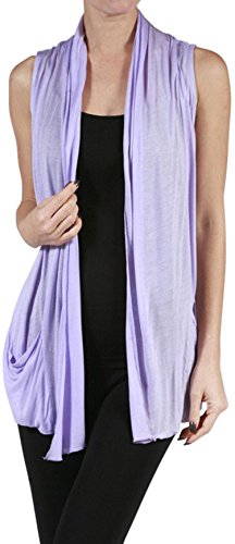 Image of ToBeInStyle Womens Open Front Casual Shrug Lightweight Layering Cardigan Sleeveless or Short Sleeve