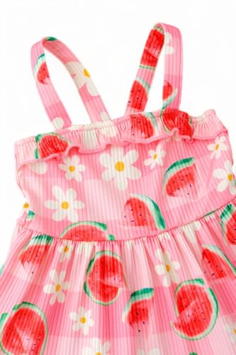 Sweet Watermelon/Floral Ruffle Dress.2