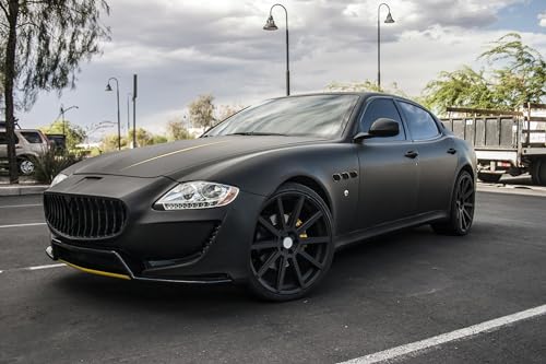 Image of Matte Black Vinyl Wrap for Cars, 1 x 5 ft, Air Release