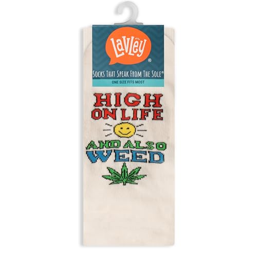 Lavley High On Life and Also Weed - Funny Stoner Novelty Gift for Men and Women - Unisex...