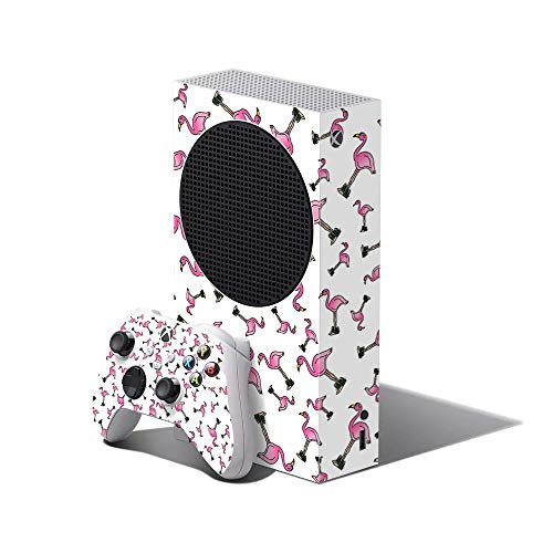 MightySkins Skin Compatible with Xbox Series S Bundle - Cool Flamingo | Protective, Durable, and Unique Vinyl Decal wrap Cover | Easy to Apply and Change Styles | Made in The USA
