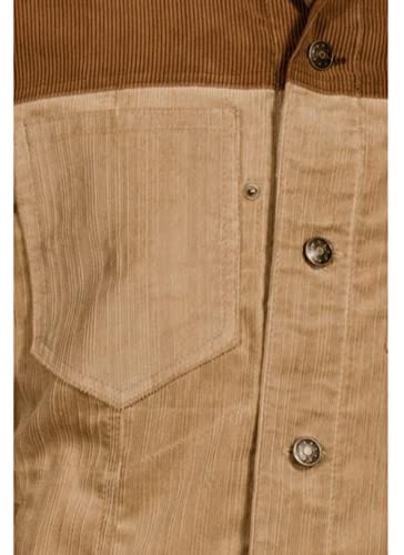 SpazeUp Suede Jacket Mens - Suede Trucker Coat Men - Fur Collar Brown Suede Leather Jackets Men2