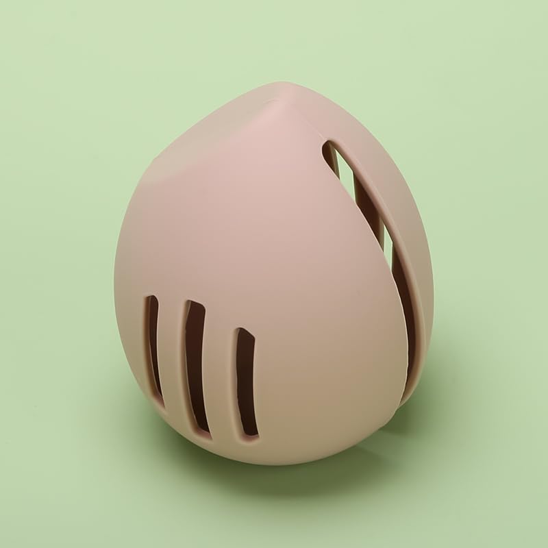Miniatura 3 de Soporte de esponja de silicona suave para mujer, para viajes o maquillaje diario, a prueba de polvo y portátil, organizador de maquillaje de belleza