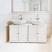 Homfa 2 Estantes Mueble para Debajo del Lavabo Armario para Cuarto de...