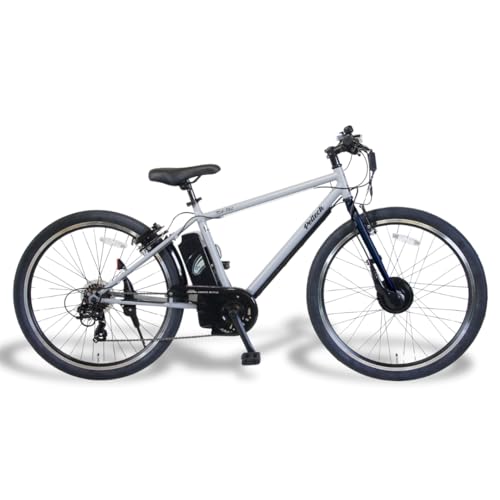 【100%完成納品】PELTECH(ペルテック) TDA-712L 電動アシストクロスeバイク 27.5インチ 外装7段 (8AHバッテリー, グレイ)