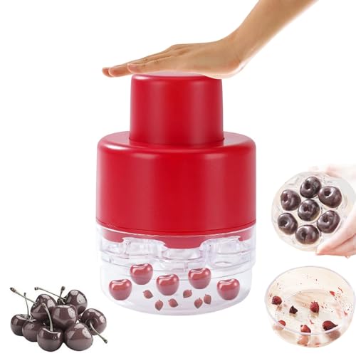 Hausio Deshuesador de cerezas 7 en 1, deshuesador de cerezas y ciruelas, deshuesador de cerezas, deshuesador de cerezas, deshuesador de cerezas, deshuesador de cerezas, deshuesador de cerezas