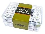 Ventures Fly Co. | 122 Premium Hand Tied Fly Fishing Flies Assortment | Two Fly Boxes Included | Dry, Wet, Nymphs, Streamers, Wooly Buggers, Terrestrials | Trout, Bass Lure Set, Kit