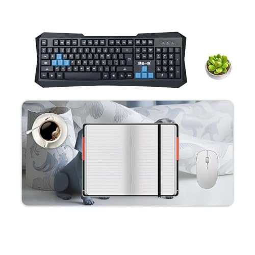 Desk Pad Protector Extendido 24x12 Pulgadas Diseño Perro miniatura 4