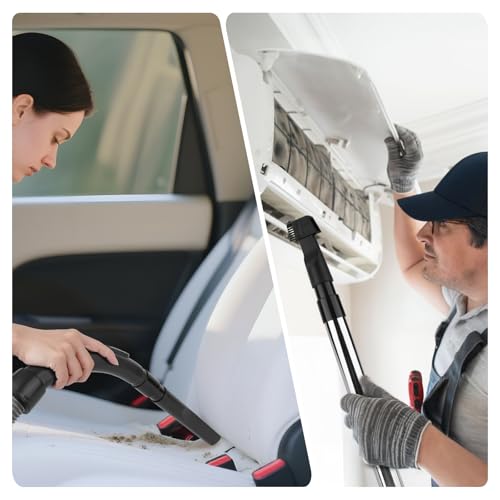 Vonsera Staubsauger Düsen Set, 7 Stück Staubsauger Düsenset Universal, Staubsauger Aufsätze, Mehrzwecksauger Staubsaugerdüse und Bürsten Set, Universal Staubsaugerbürste für Auto, Teppich, Möbel