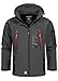 Produktbild Geographical Norway Techno Softshelljacke Herren Kapuze abnehmbar, Dubkelgrau, XXL