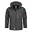 Geographical Norway Giacca Softshell Donna Tassima, Con Cappuccio Rimovibile, Grigio Scuro, Taglia XL - 2