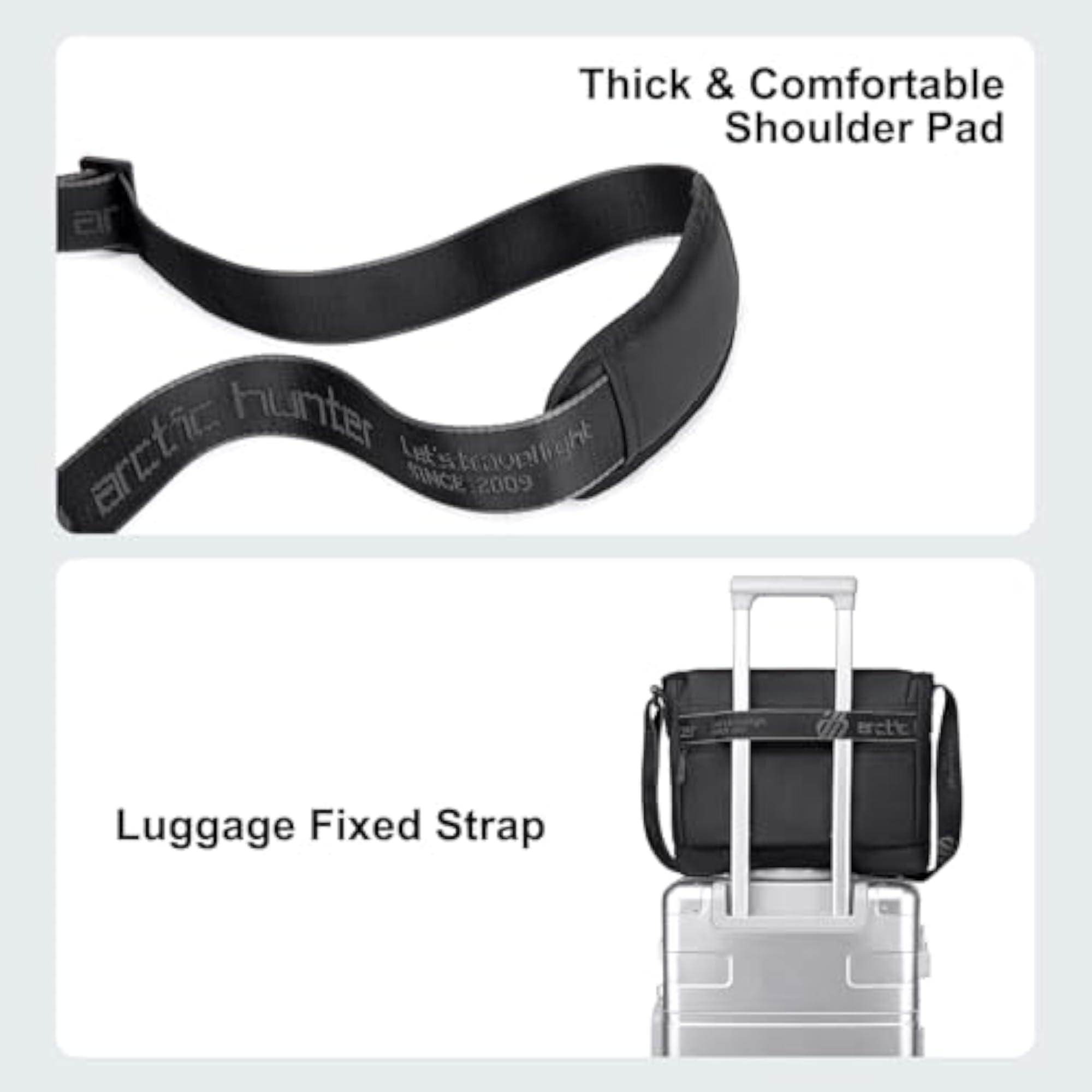 Large Sling Bag for Men, 11L Messenger Bag