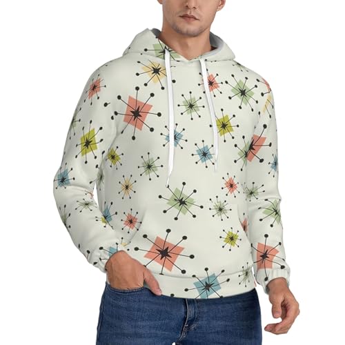 Sweat à capuche motif géométrique abstrait vêtement urbain pour le quotidien