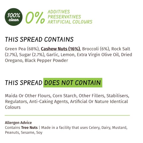 Image of Simplify Broccoli & Green Pea Spread - 30gm (Pack of 1) - Family Friendly | Makes 100gm for 5 Sandwich | Tasty & Easy Dip Mix with 100% Natural Ingredients