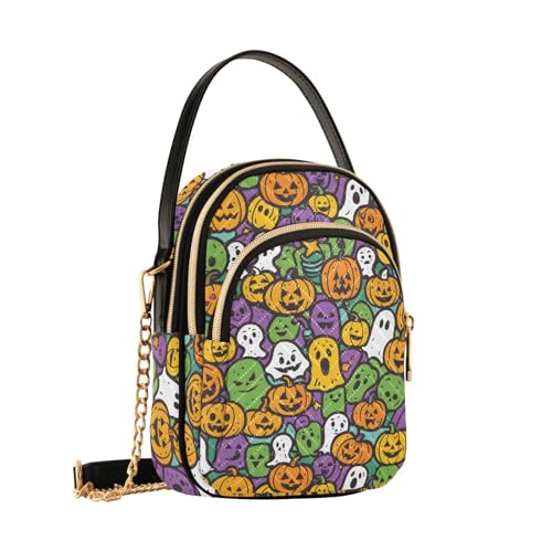 Sac à bandoulière femme fantôme coloré citrouille petit sac à main