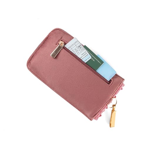 Image of J I ACCESSORIES Velvet Saree Clutch Mobile Pouch Waist Clip Ladies Purse Gift For Women