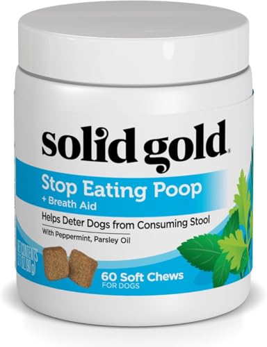 Solid Gold No Poo Chews for Dogs - Coprophagia Deterrent & Stool Eating Deterrent for Dogs that Eat...