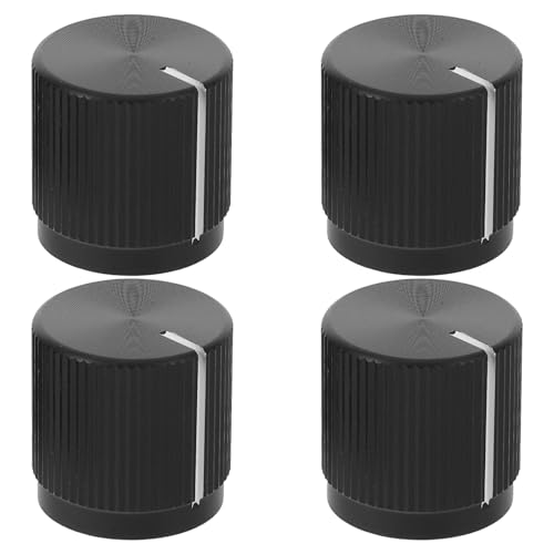 Boutons de volume guitare 6 mm en alliage d'aluminium pour potentiomètre plat