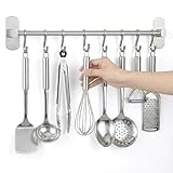 joeji's Kitchen Porte Ustensiles Adhésif Noir - Barre 40cm Avec...