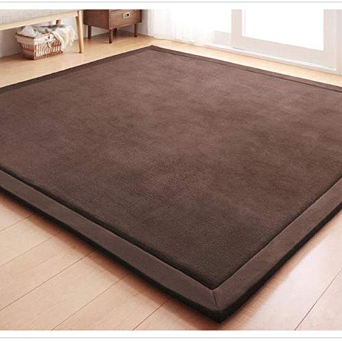 Tatami-mat, kruipdeken, woonkamer, slaapkamer, vloer, dikker, koraal fluwelen tapijten voor baby, vloerkleed, kinderspeeldeken, yogamat, zacht en dik hypoallergeen, niet giftig, B-100 x 200 cm - Afbeelding 3