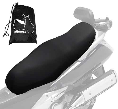 Auto Accessori Lupex - Housse de Selle Universelle imperméable Taille XL 95x48 cm, matériau PU Simili Cuir, Housse de Selle Adaptable Scooter et Moto,...