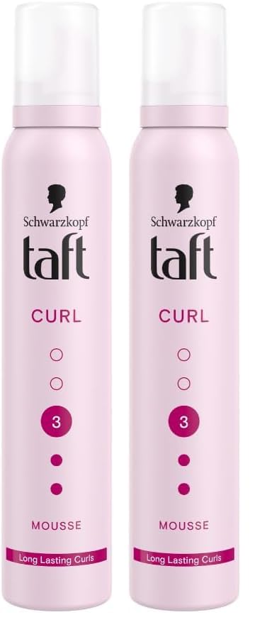 TAFT Schwarzkopf Curl Hold 3 Hair Mousse, For Long Lasting Curls, Weather-Proof Formula With No Stickiness, Heat Protection And Shine, Silicone Free, Lightweight Styler To Controls Frizz, 200Ml-picture-42