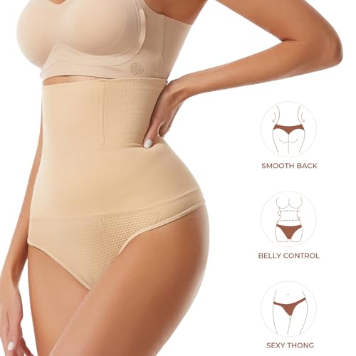 Image of Dulchany Thong Shapewear Tummy Control Underwear for Women Seamless Body Shaper Panties