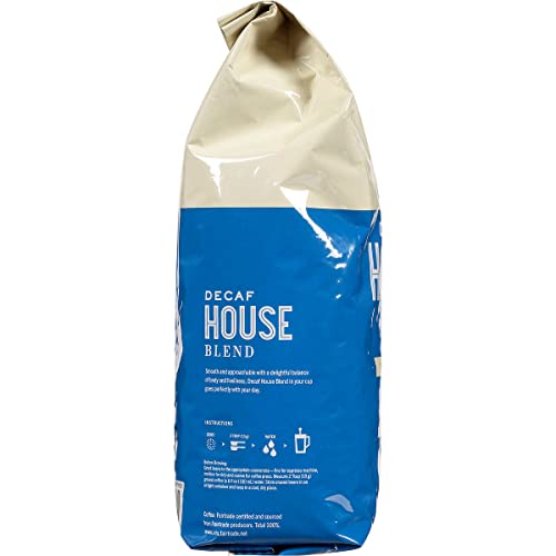 Kirkland Signature Decaf House Blend Coffee, Medium Roast, Whole Bean, 2.5 Lbs #TOP4