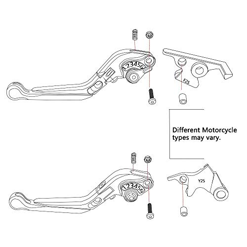 Palancas de freno Hornet CB600 para solucionar manetas duras o rotas por caídas 2