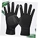 MUELODSIC Winter Cycling Gloves with Touchscreen Non-Slip Windproof All-Finger Design for Outdoor Riding Black XL