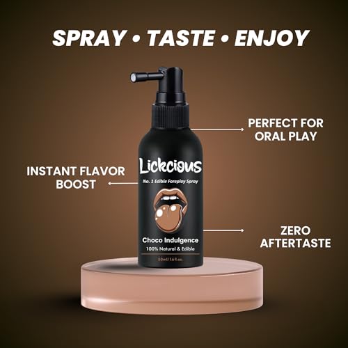 Image of Choco Indulgence Oral Spray for Couples | Edible Water-Based Flavoured Spray | 100% Vegan, Dermatologically & Clinically Tested | Made in India | 50 ml