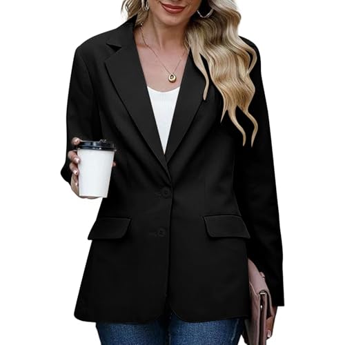 Blazers for Women Business Casual Outfits Fall Fashion Clothing Lightweight Jackets Classy Date Night Spring Summer Jackets Winter Outfits Blazer Dress Black2