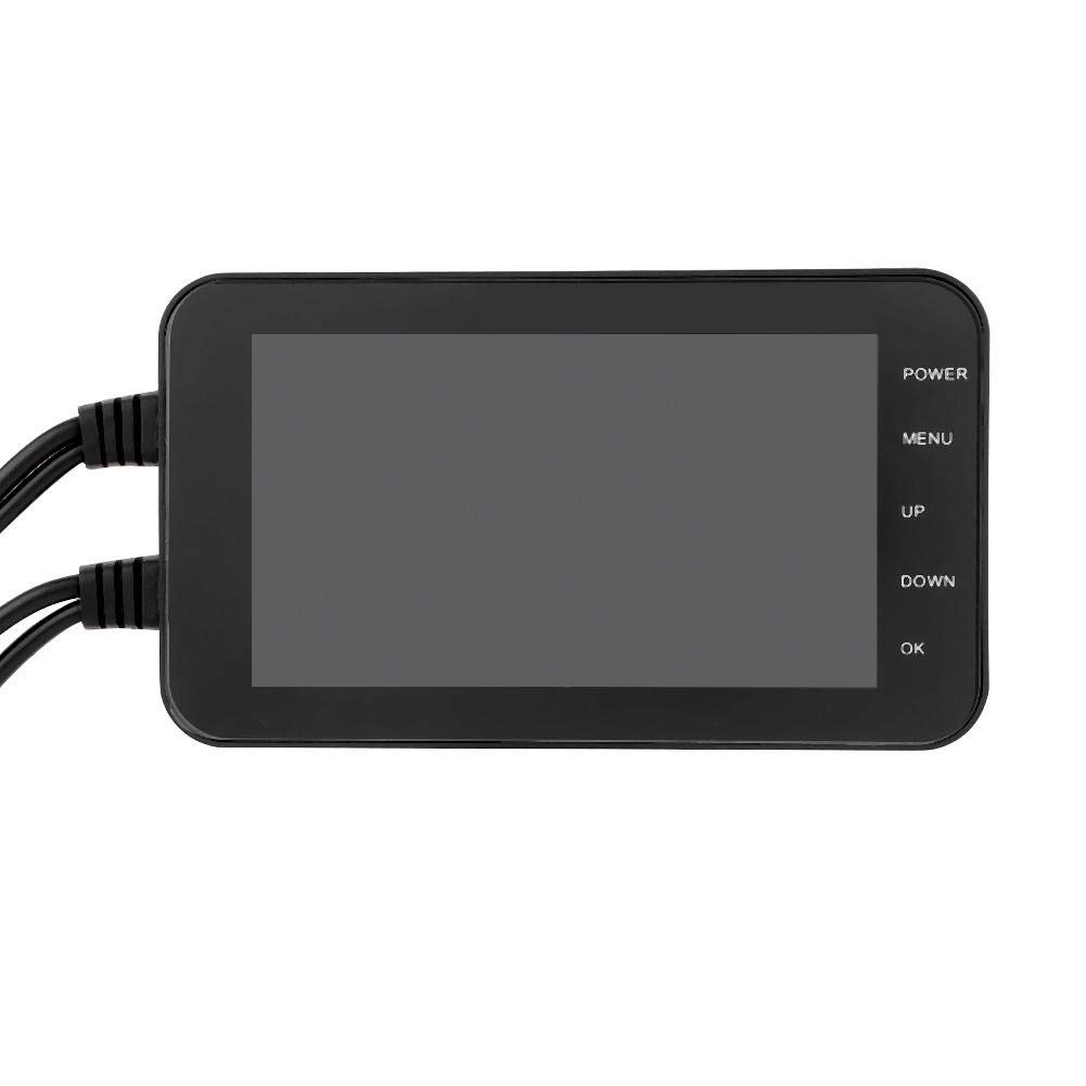 Enregistreur DVR Moto,Caméra DVR Moto Moto DVR 1080P Étanche WiFi Avant 4 Pouces et Caméra Arrière Conduite Enregistreur Vidéo Dash Cam