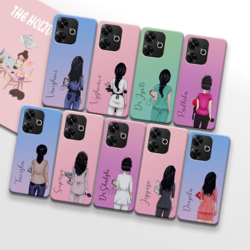 Image of COLORflow Back Cover Compatible with Redmi 13 5G / 4G / Poco M6 Plus 5G | Professional Girl Color Customized Back Cover Compatible with Redmi 13 5G / 4G / Poco M6 Plus 5G