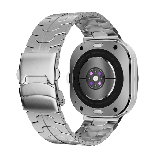 Bracelet Galaxy Watch 8 acier inoxydable sans espace pour le quotidien