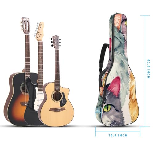 Sac pour guitare acoustique étanche à compartiments et protection renforcée