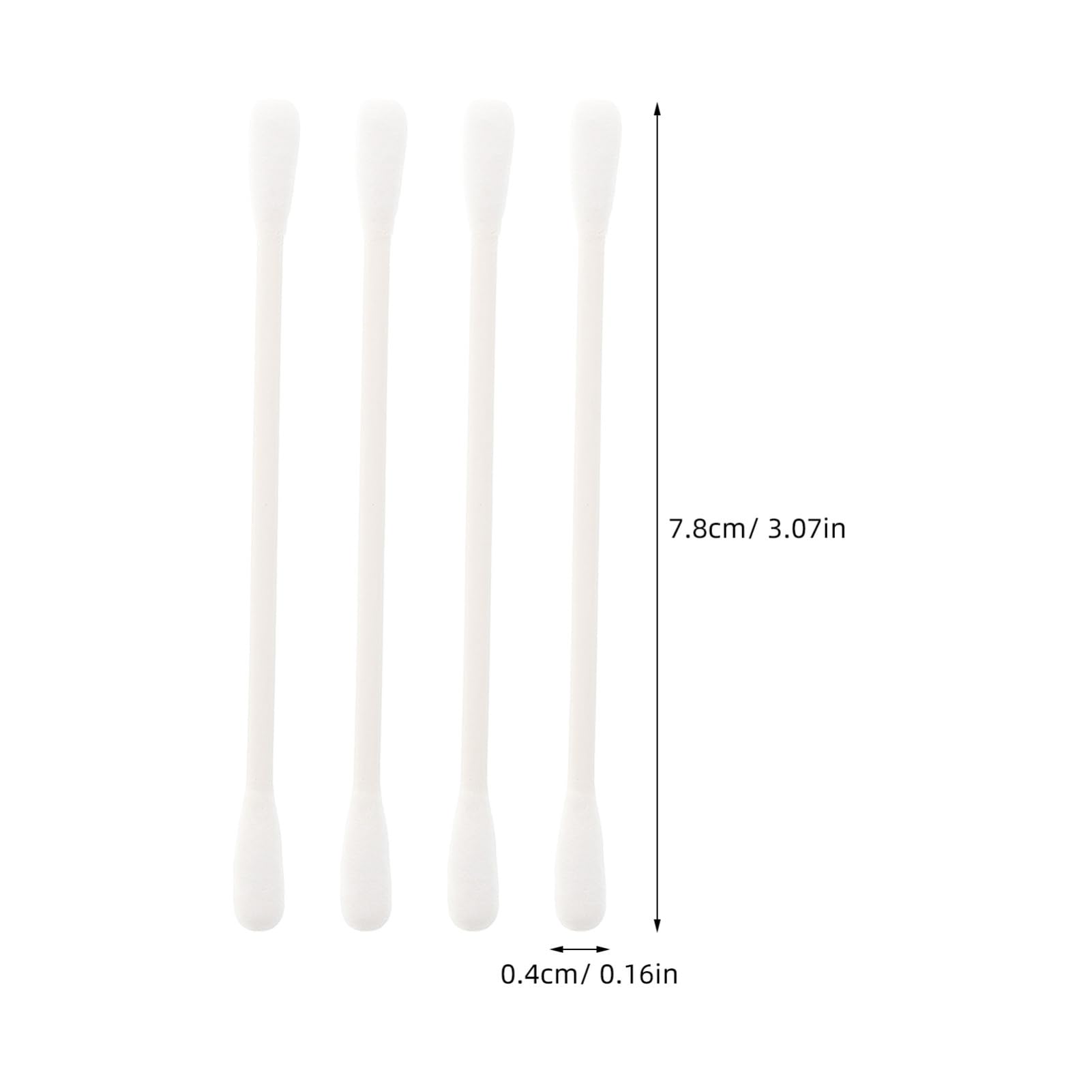 FOMIYES Travel Makeup Removal Swabs 100 Pack Disposable Cotton Swabs Dual Round Tips for Beauty