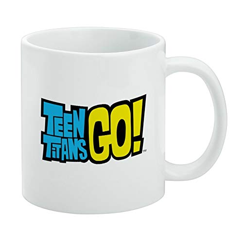 Teen Titans Go! Logo Ceramic Coffee Mug, Novelty Gift Mugs for Coffee, Tea and Hot Drinks, 11oz, White