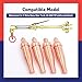 Dusledel 1-101 Acetylene Cutting Torch Tips Size 0-3 Replacement for V-Style Heavy Duty Torch CA 2460-90°Cutting Attachment 4 Pack