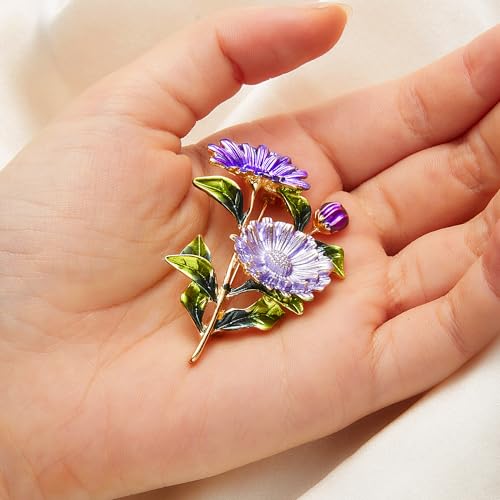 Image of Large Brooch Pin Austrian Crystal Leaf Shape Bouquet Rhinestone Scarf Decoration Wreath Cloth Brooches Pins For Women Girls