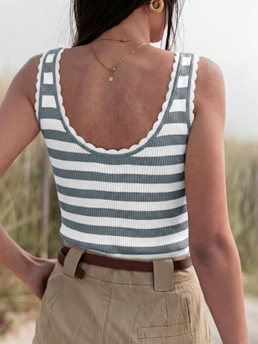 Image of Tankaneo Womens V Neck Tank Tops 2026 Sleeveless Ribbed Knit Shirts Summer Casual Sexy Sweater Vest