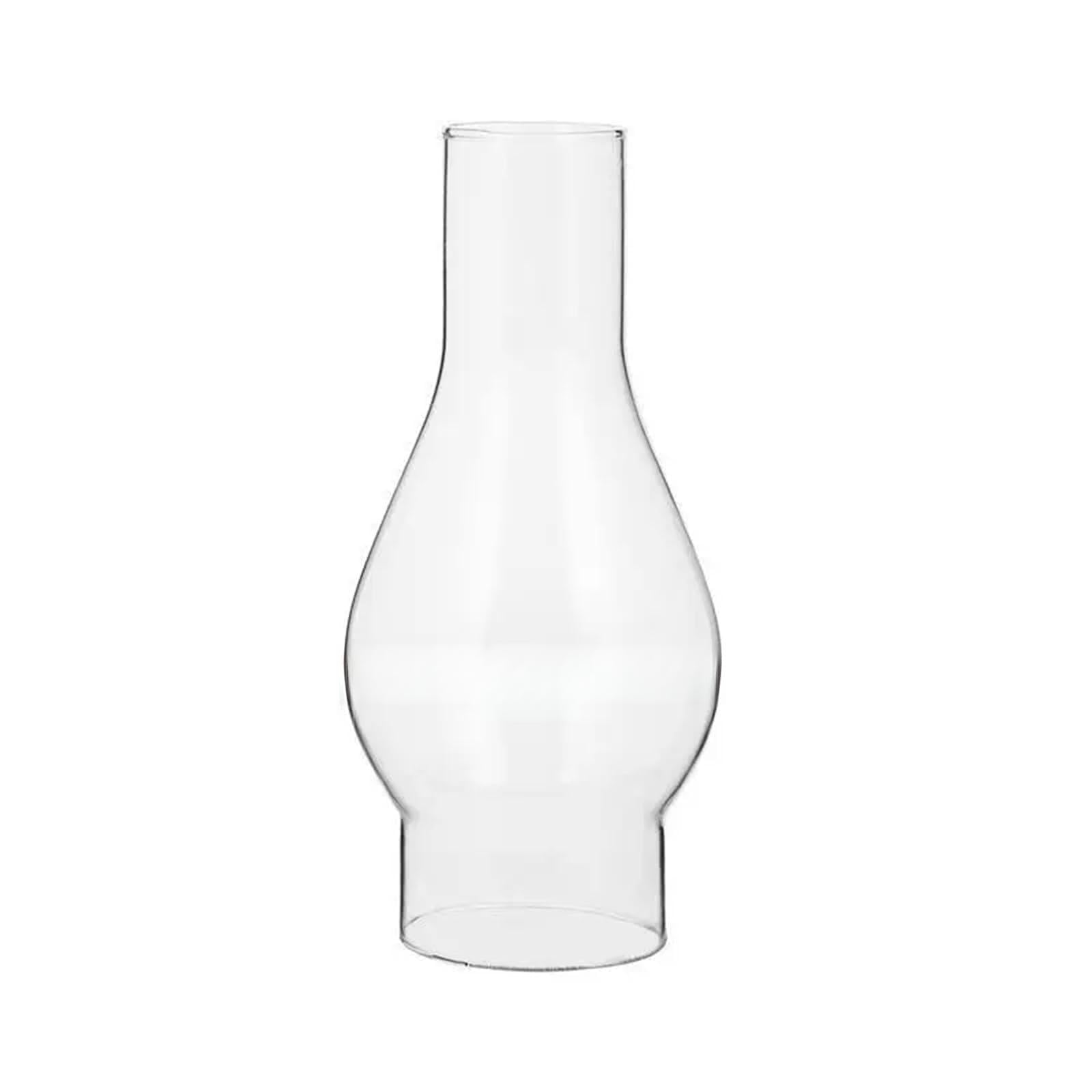 Clear Oil Lamp Chimney Glass Shade for DIY Kerosene Windproof and Decorative Lampshade for Home Store Dormitory Hotel for Desktop Decoration
