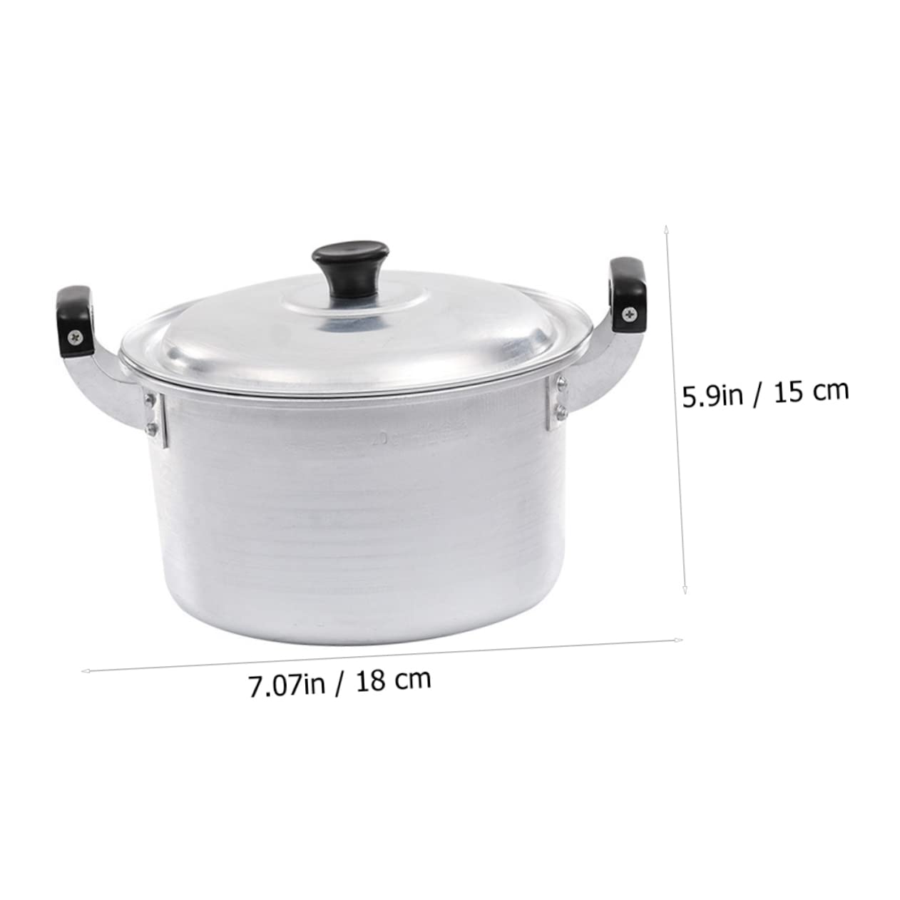 Alipis Aluminum Stockpot for Soup and Noodles Multi-function Cooking Pot Capacity Design for Easy Heating and Cooking for Home Use