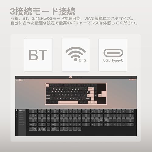 KIBU WOBKEY Rainy 75キーボード 限定色モデル Luna の商品画像 4