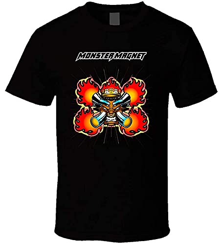 QILINGS Monster Magnet Band 5 Mens T Shirt, Negro , XXL