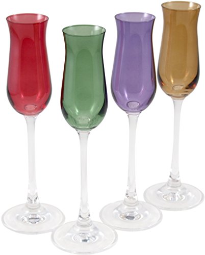 Lenox Tuscany Harvest Multi-Colored Crystal Cordials, Set of 4