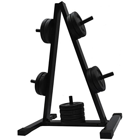 BodyRip Unisex Standard Weight Rack-Black, 1-Inch Cover
