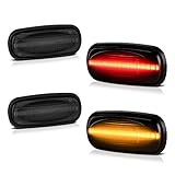 [4-Pieces] For 2003-2009 Dodge RAM 2500 3500 Dually Pickup Smoked Lens Red + Amber LED Strip Rear...