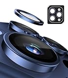 TORRAS For iPhone15pro/15ProMax カメラ保護 「元の解像度をそのまま守る」米軍MIL規格 宇宙航空材料 For iphone 15 Pro/15 Pro Max レンズカバー アンチグレア 曇り防止 黒縁取り 1セット For いphone15Pro/15ProMax カメラカバー ブルー LensGuard