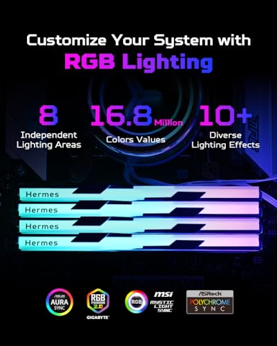 Image of Predator Hermes DDR5 RAM 48GB (24GBx2) 6000MHz CL28 PC5-48000 Intel XMP 3.0 AMD EXPO Compatible Computer Memory, Black - BL.9BWWR.661